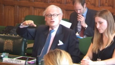 The CCC’s chairman Lord Deben (L) and team leader for building and industry Jenny Hill (R)